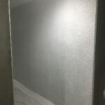 北見市新築マンションの吹付塗装